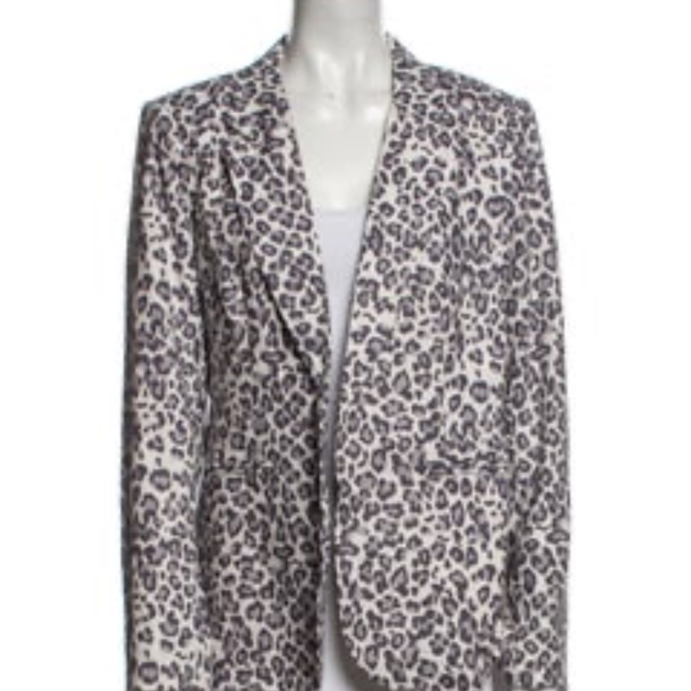 Like New Rachel Zoe Animal Print Large Blazer